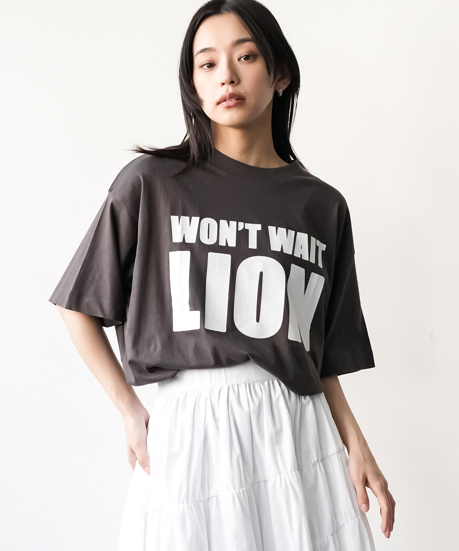 【極美品】A.P.C.　IENA別注ビッグロゴプリント半袖TEE　ブラック　M A.P.C. アーペーセー APC Tシャツ 半袖 クルーネック 丸首