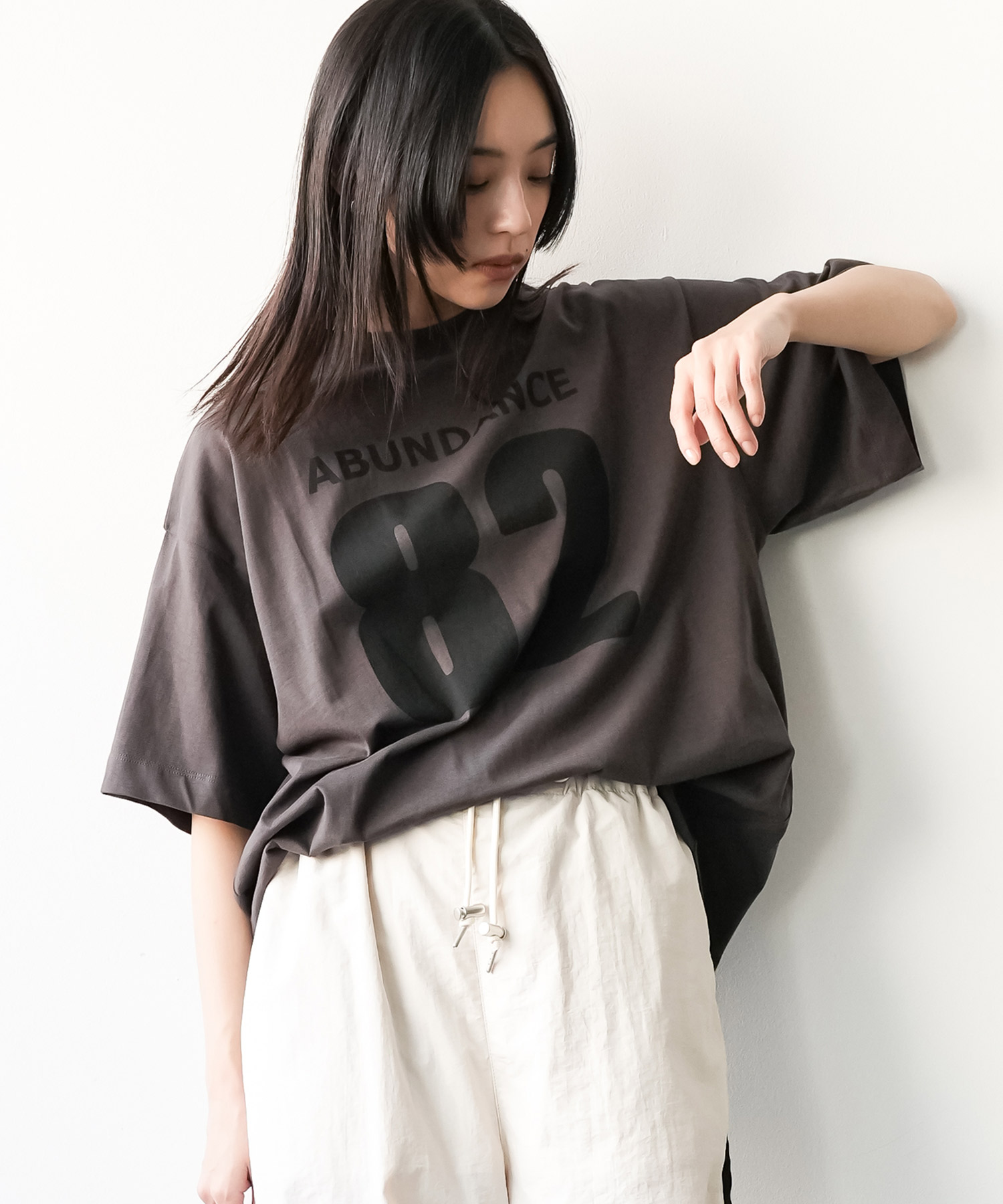 半袖カレッジナンバリングTシャツ ナンバリングT オーバーサイズT 