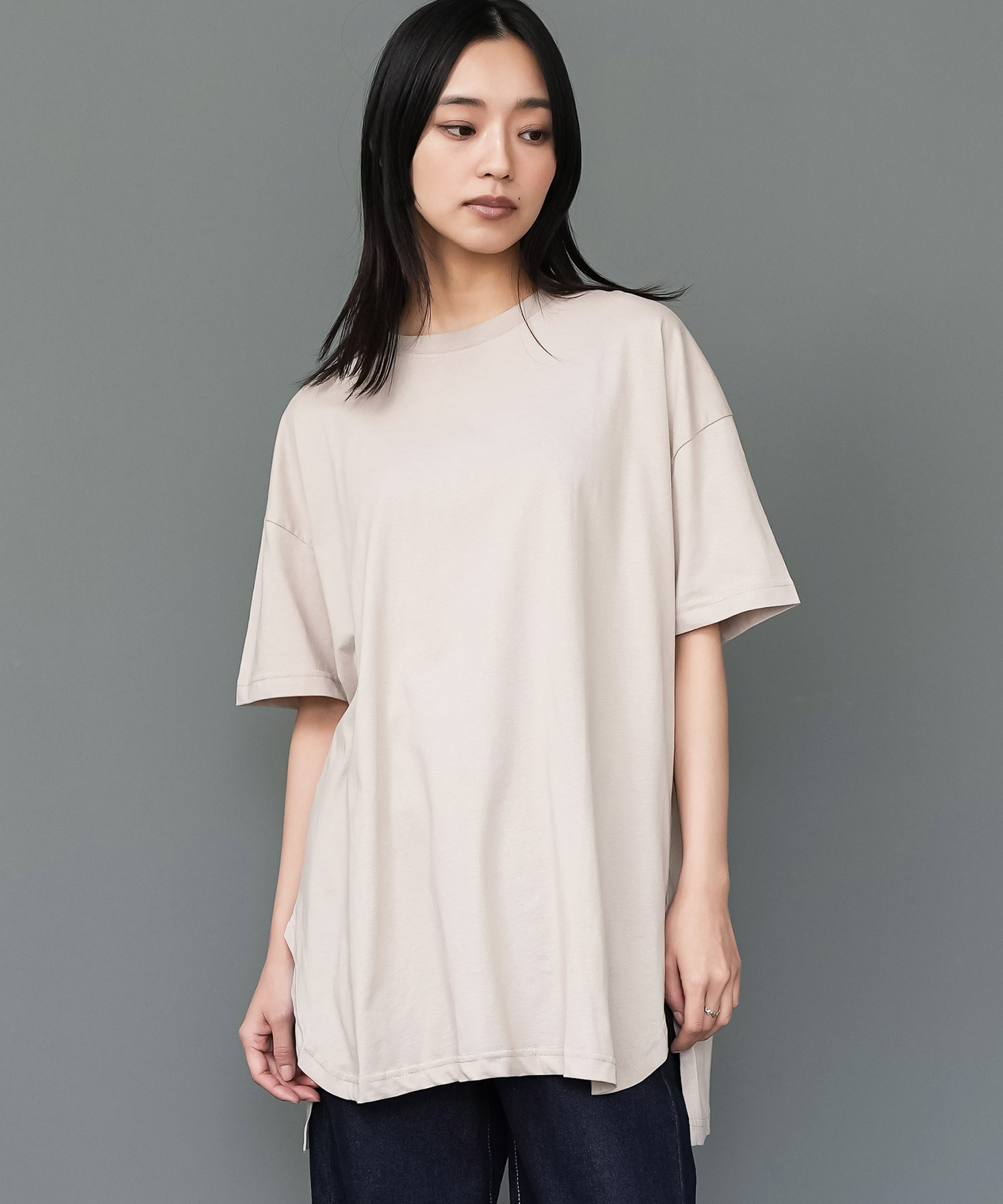 MEER. ネックスリットTシャツNECK SLIT TEE /WHT MEER. ネックスリットTシャツNECK SLIT TEE /WHT