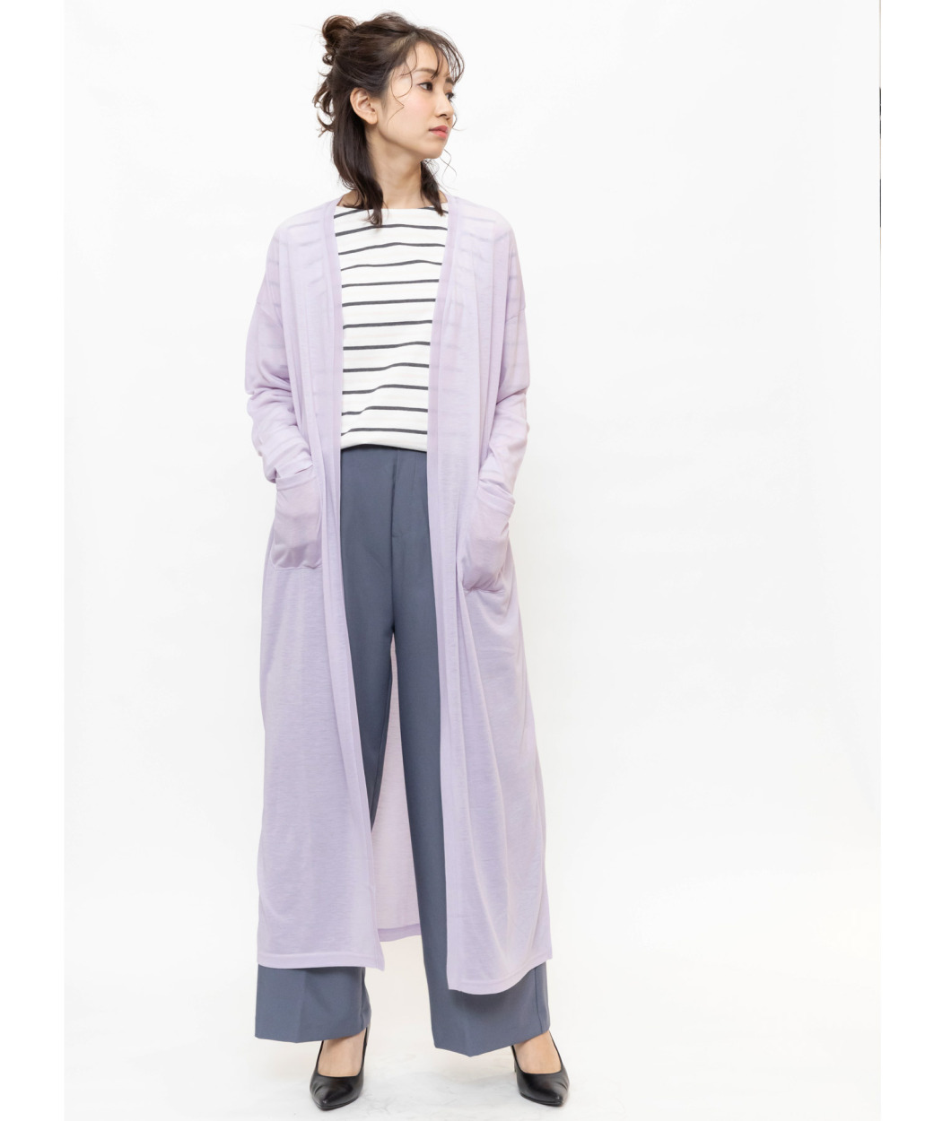 レディース トップス UV加工 紫外線カット マキシカーディガン レディース トップス UV加工 紫外線カット マキシカーディガン