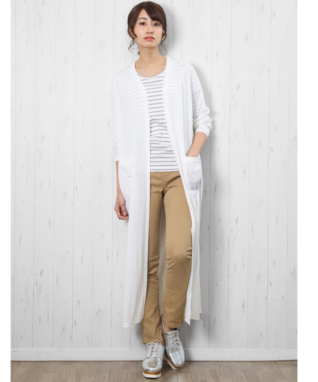 レディース トップス UV加工 紫外線カット マキシカーディガン レディース トップス UV加工 紫外線カット マキシカーディガン