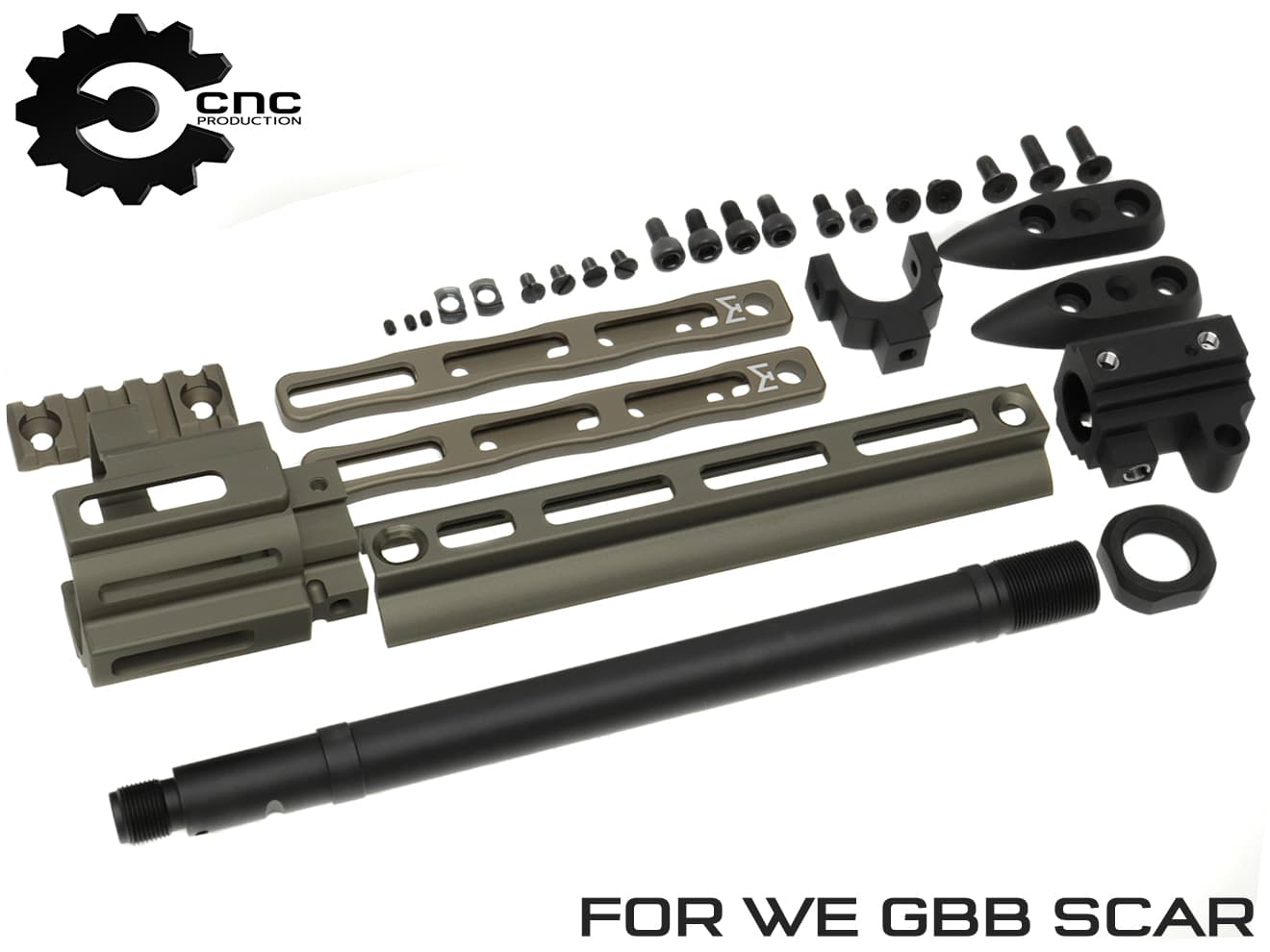 CNC-R005-DE CNC Production アルミCNC MRE M-LOKレールエクステンションKIT WE GBB SCARシリーズ :  cnc-r005-de : MILITARY BASE - 通販 - Yahoo!ショッピング