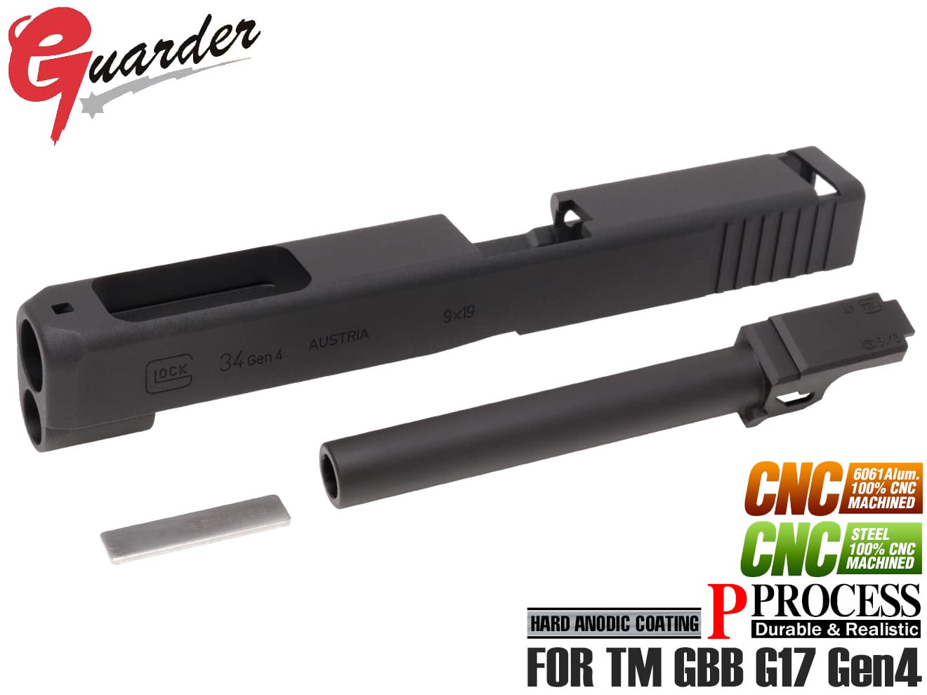 GUARDER グロック17 アルミスライド　スチールアウターバレル　おまけ付き Amazon | GUARDER ガーダー アルミスライド＆スチールアウター