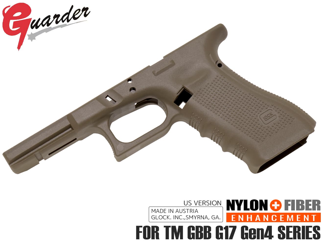 GLK-231(FDE) GUARDER GLOCK Gen.4 オリジナルフレーム EURO Ver for マルイ G17 Gen4 : glk-231fde  : MILITARY BASE - 通販 - Yahoo!ショッピング