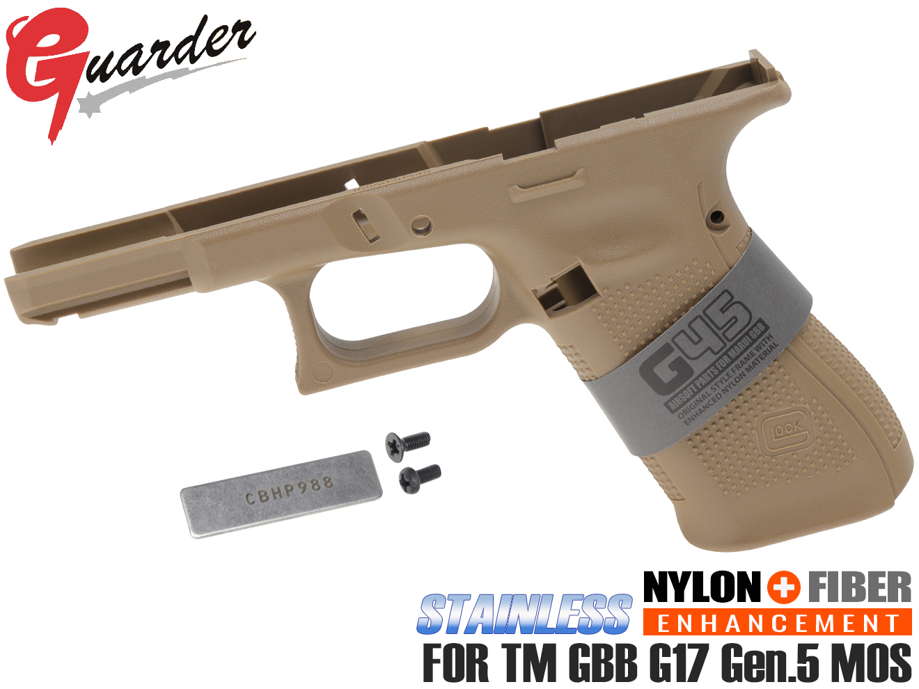 GLK-558(BK) GUARDER G45 オリジナルフレーム US コンプリートセット