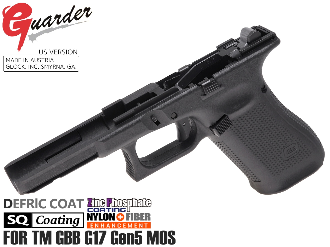 GLK-545(BK) GUARDER G45 Gen.5 オリジナルフレーム US Ver for マルイ