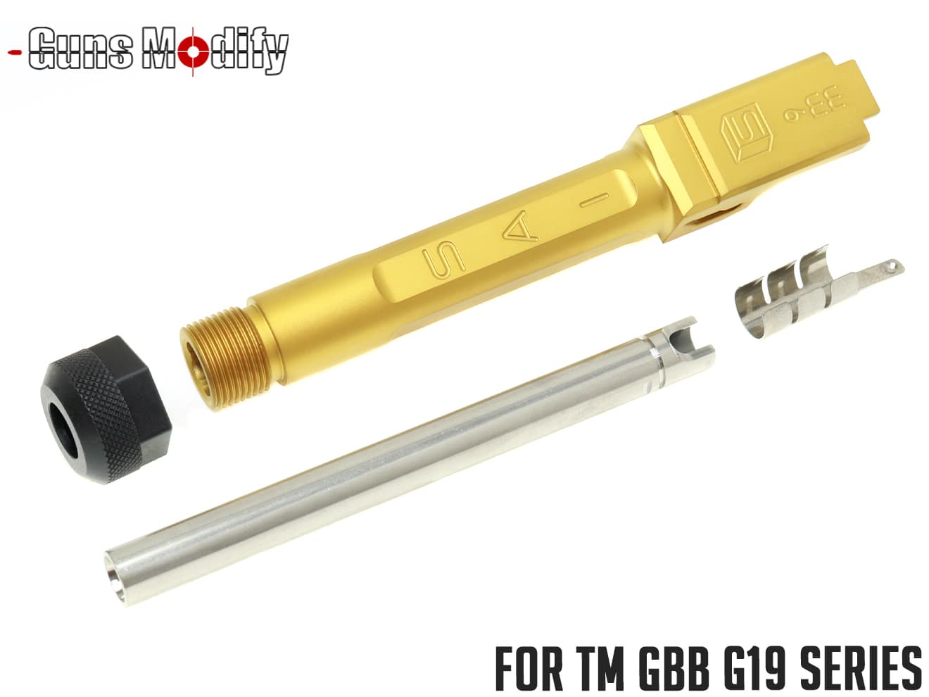 [新品]GM0417　 ボックスフルート アウターバレル GM0417 Guns Modify G19 SA ボックスフルート アウターバレル/インナー