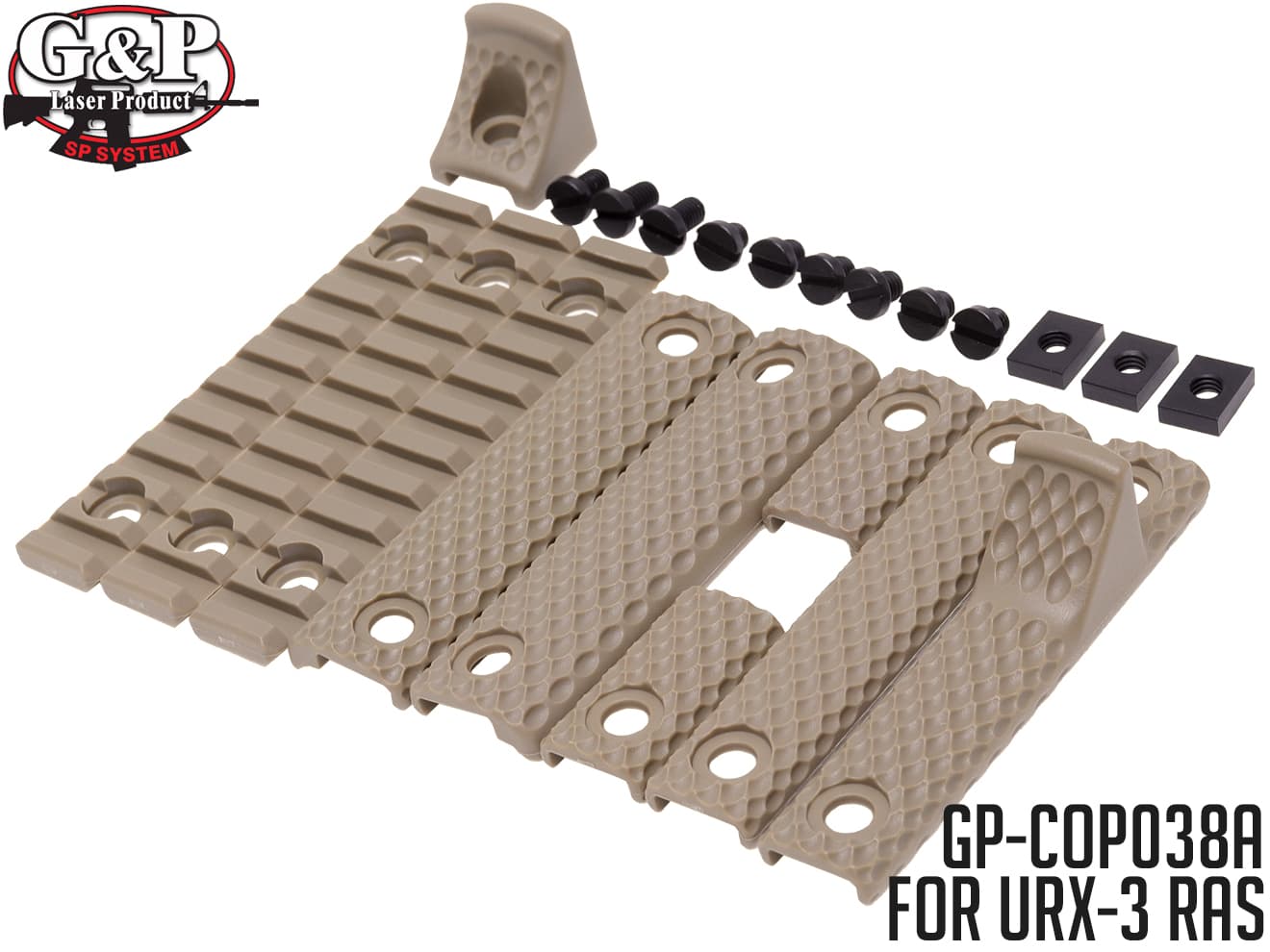 IRO-1309G IRON AIRSOFT KACスタイル URX3.1 13.5インチ RAS M4