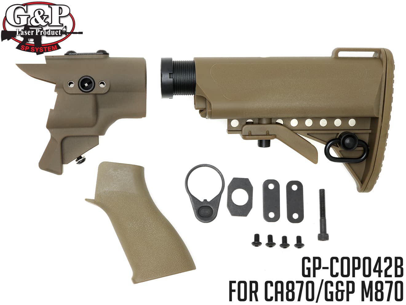 GP-COP043S G&P M870 PA ピストル・グリップ w/バットストックセットB SAND : gp-cop043s : MILITARY  BASE - 通販 - Yahoo!ショッピング