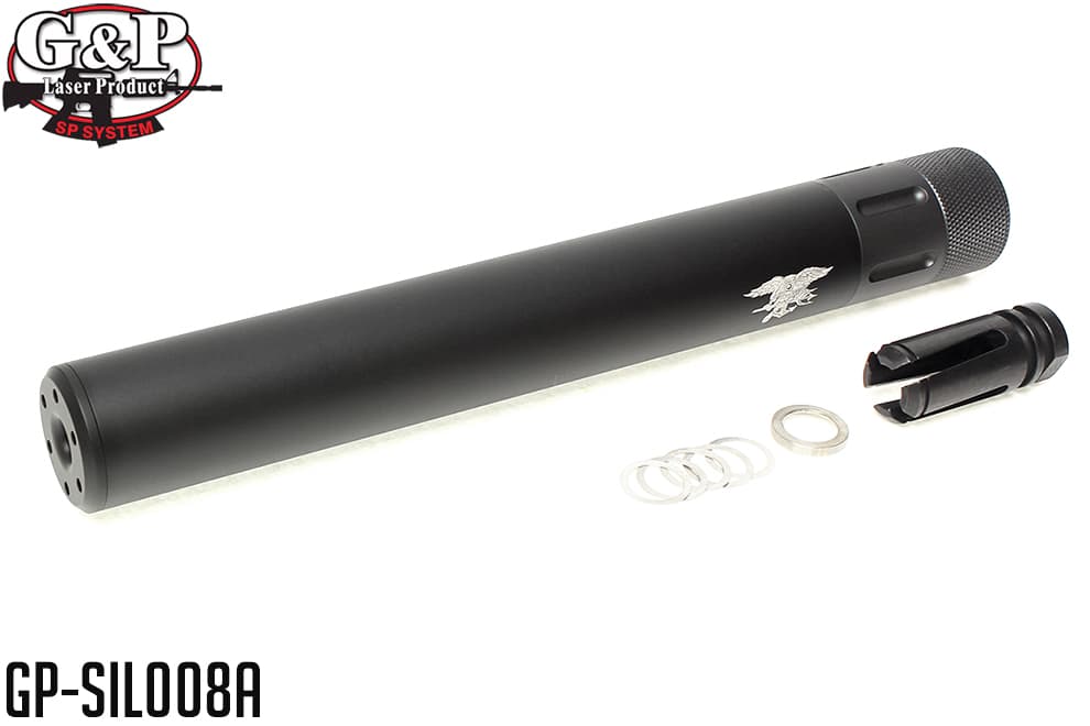 GP-SIL007A G&P M16 QD サイレンサー ロング US SOCOM/BK : MILITARY