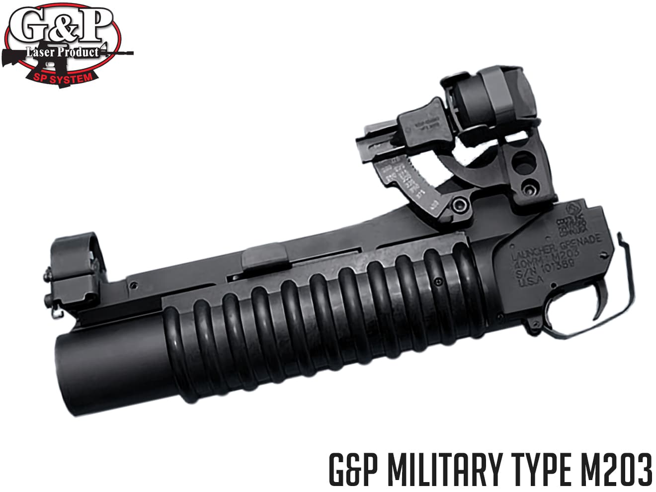M203 PI グレネードランチャー GP336 G&P GP336 ミリタリータイプ M203グレネードランチャーDX