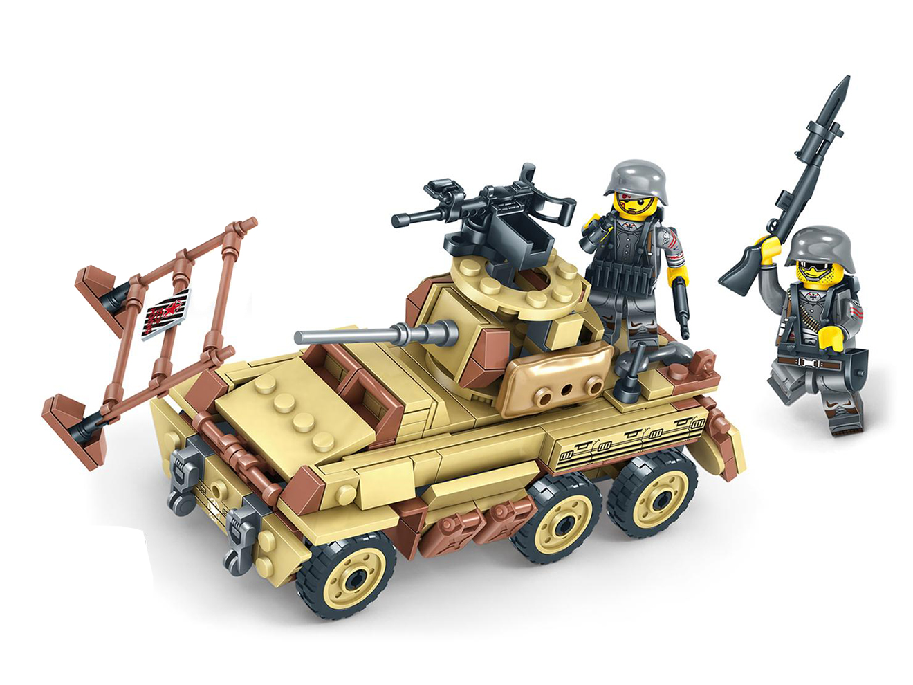 M0034S AFM ドイツ軍 「大西洋の壁」トーチカジオラマブロックセット