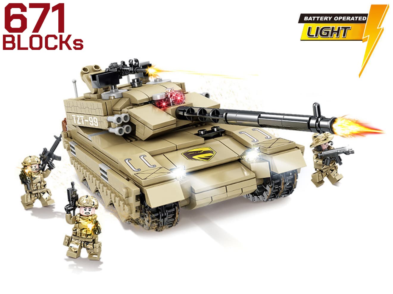 M0080P AFM 中国軍 ZTZ-99 99式主力戦車 671Blocks : MILITARY BASE