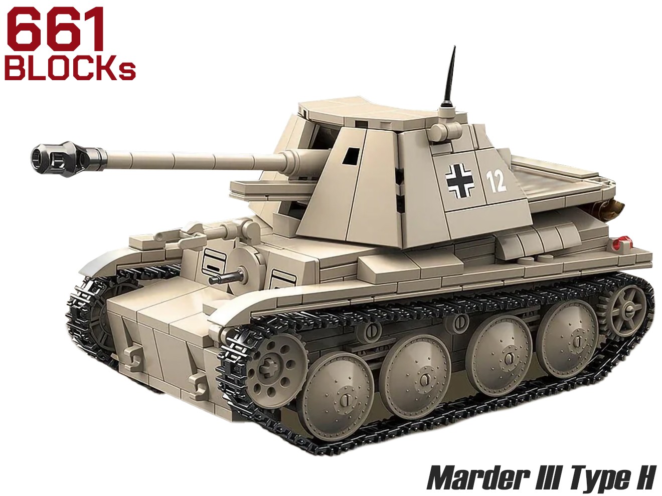 M0118P AFM VK 1602 レオパルド偵察用軽戦車 458Blocks : MILITARY