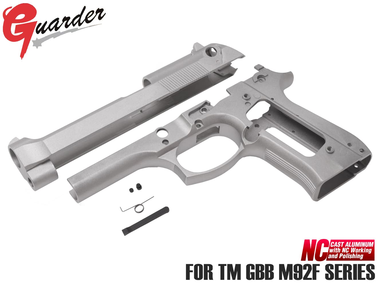 M92F-04(SV) GUARDER M92 アルミスライド &フレームセット ノーマーキング for マルイ M92F : m92f-04sv :  MILITARY BASE - 通販 - Yahoo!ショッピング