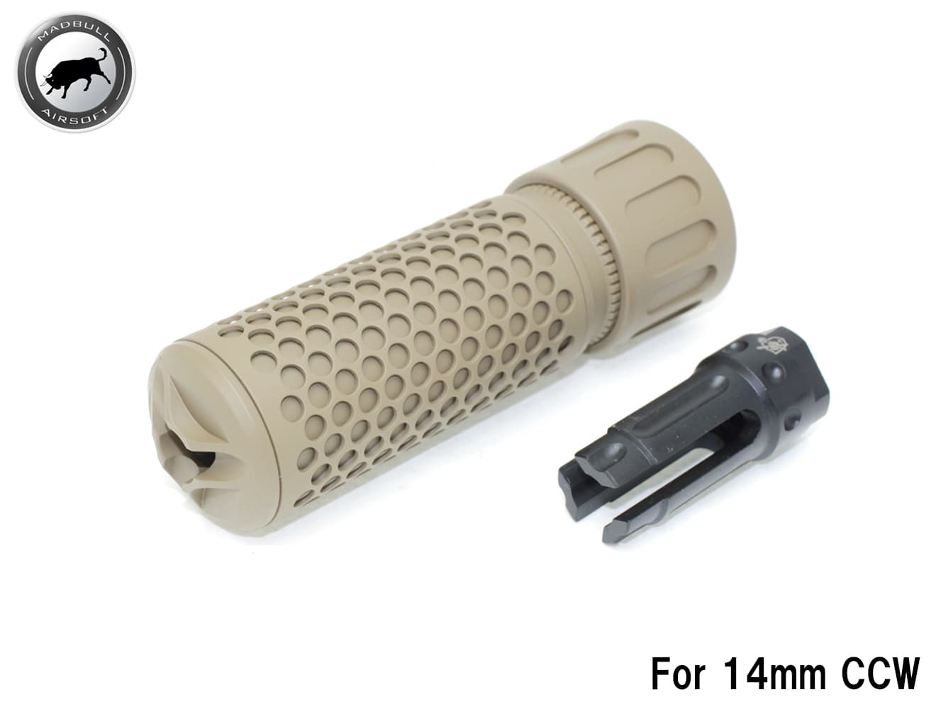 MADBULL KAC QDC/CQB ダミー・サプレッサー MAD-KA-003 MADBULL KAC QDC CQB Airsoft ダミーサプレッサー BK