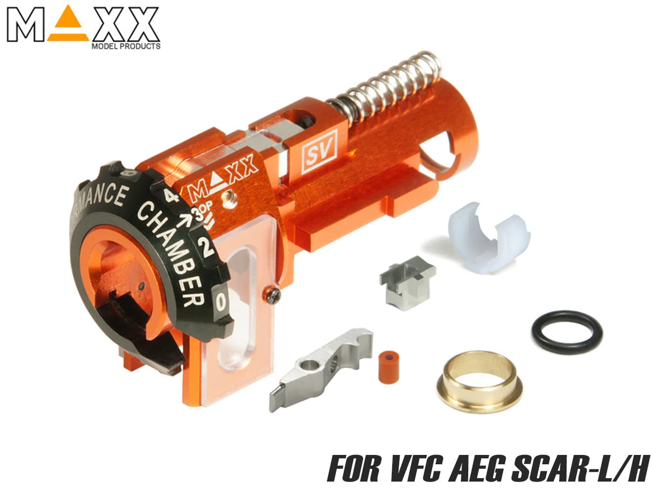 MAX-AEHP-014 MAXX アルミCNC ホップアップチャンバー SV For AEG VFC