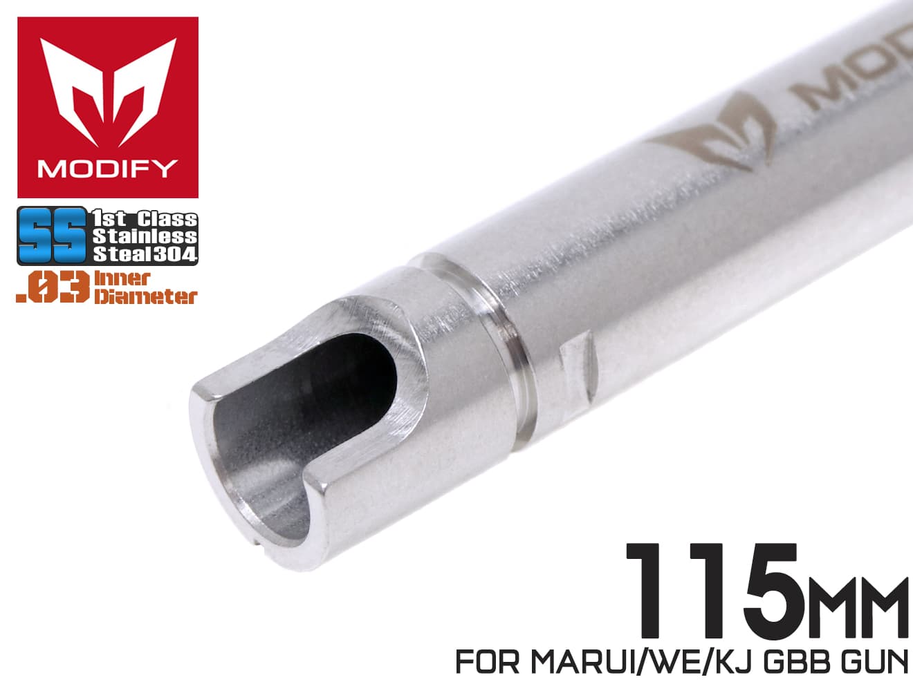 DOP製　コンプリートインナーバレルassy(0.25gBB弾用) MD-INB05-138 MODIFY GBB 6.03 プレシジョンインナーバレル SS 138mm