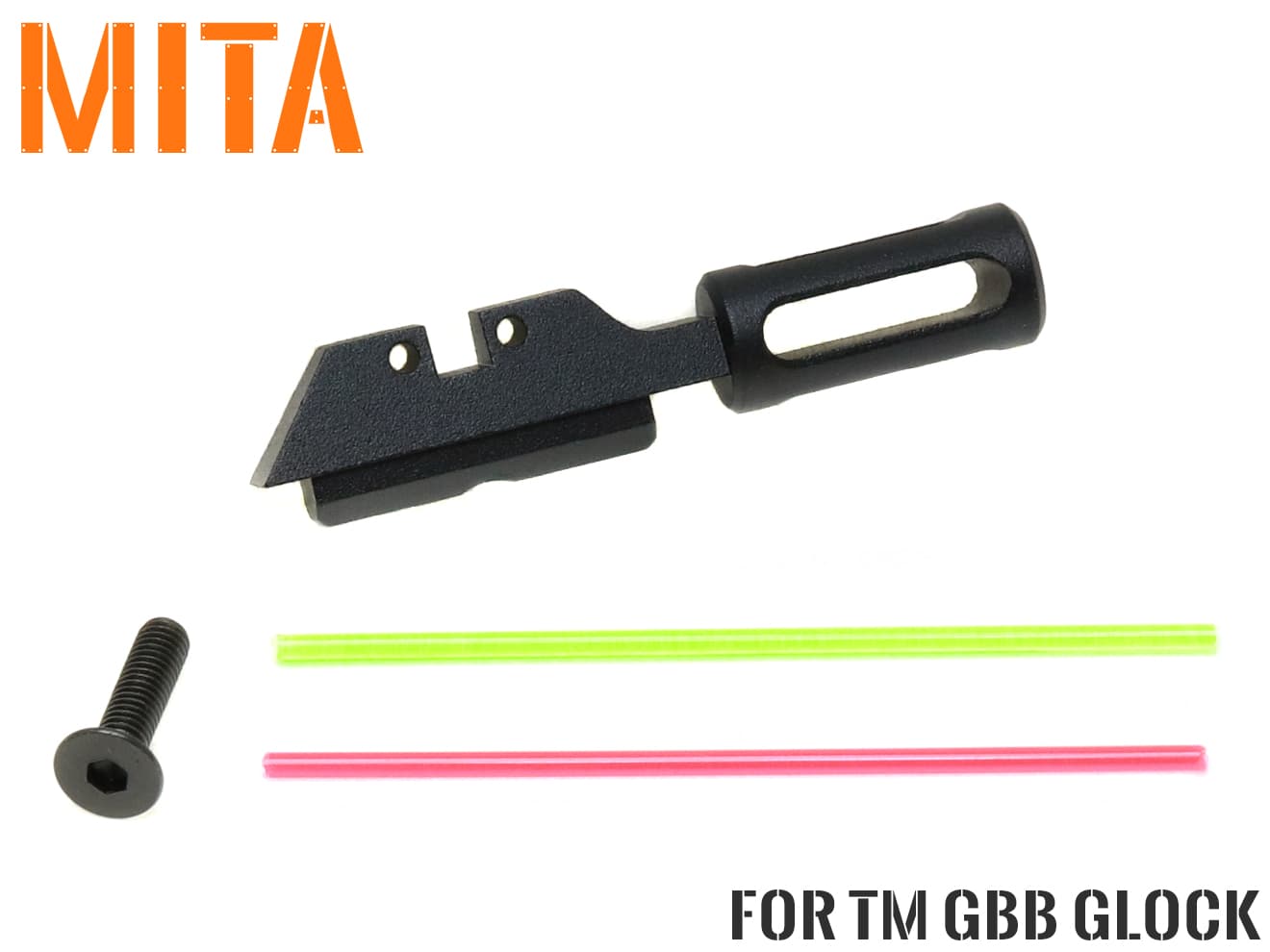 米軍　実物　M240 コッキングハンドル　送料無料 MITA-P022-BK MITA アルミCNC ファイバー リアサイト w/コッキング