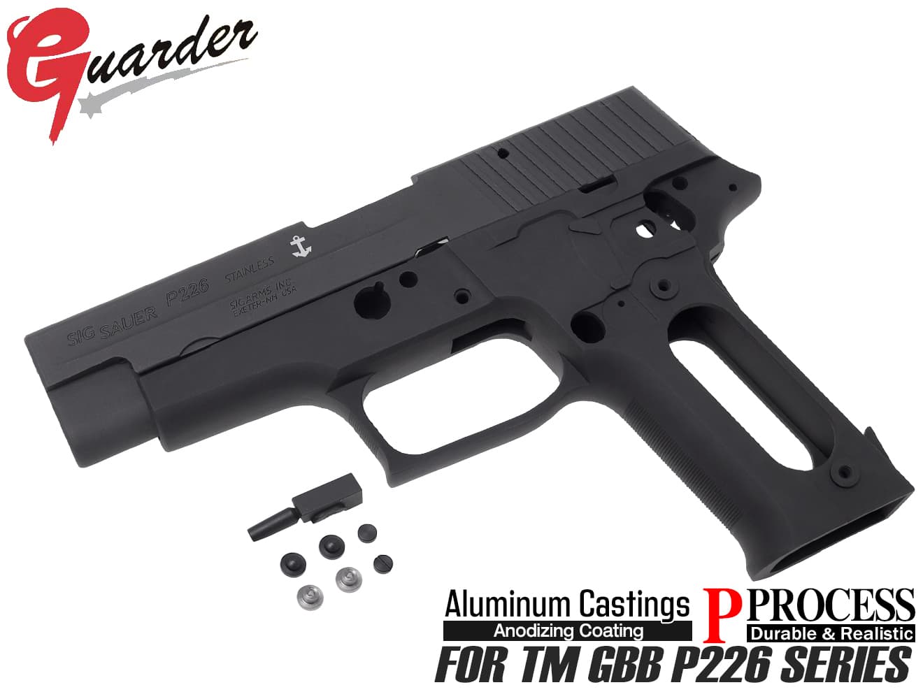 P226-15(BK) GUARDER ガーダー P226 RAIL アルミスライド