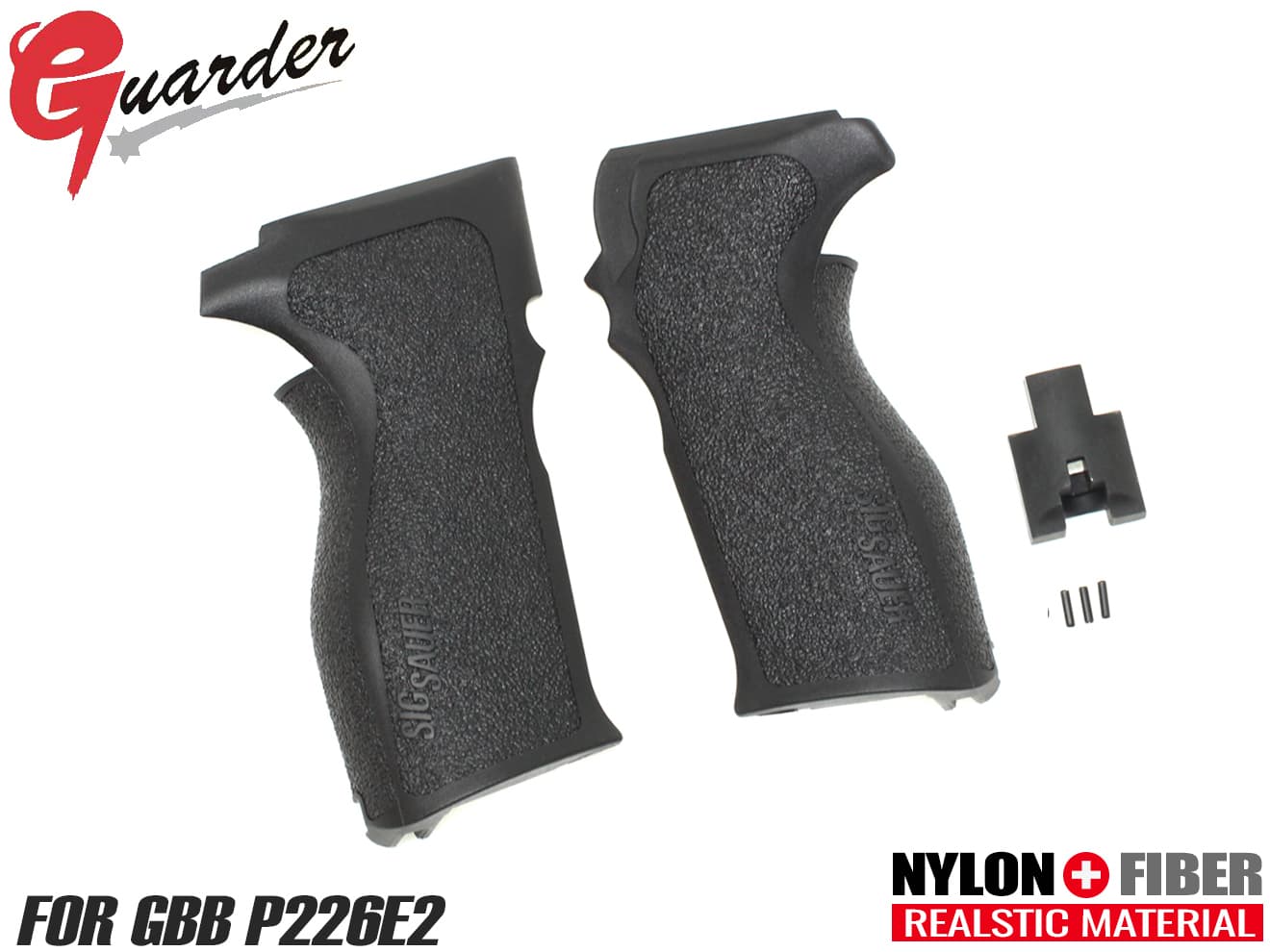 P226-37(BK) GUARDER スタンダードグリップ（R) マルイ GBB P226/RAIL