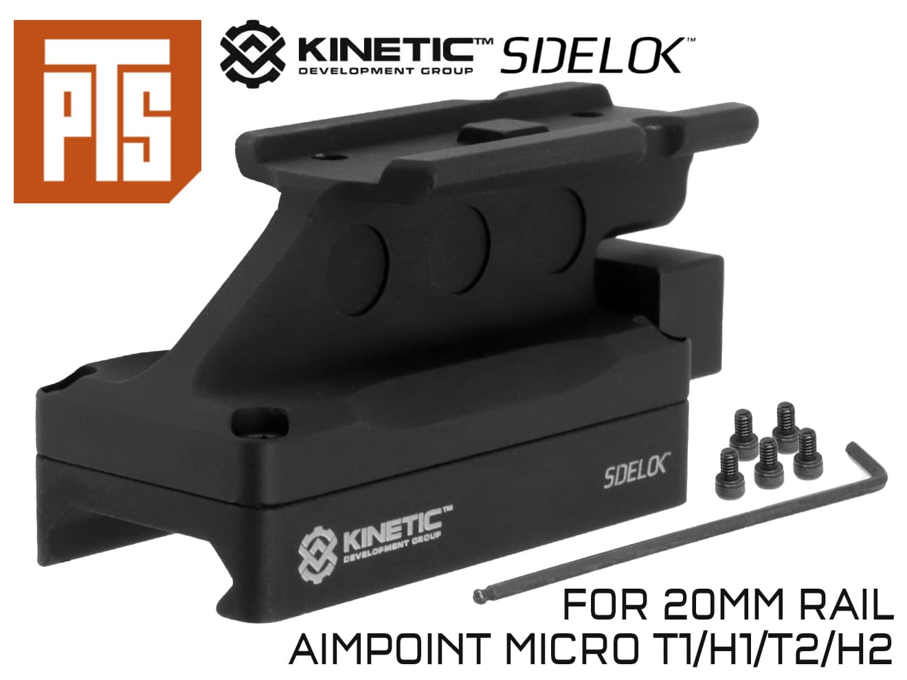 PTS-KN0005 PTS Kinetic SIDELOK Aimpoint Micro T1/T2 QDマウント
