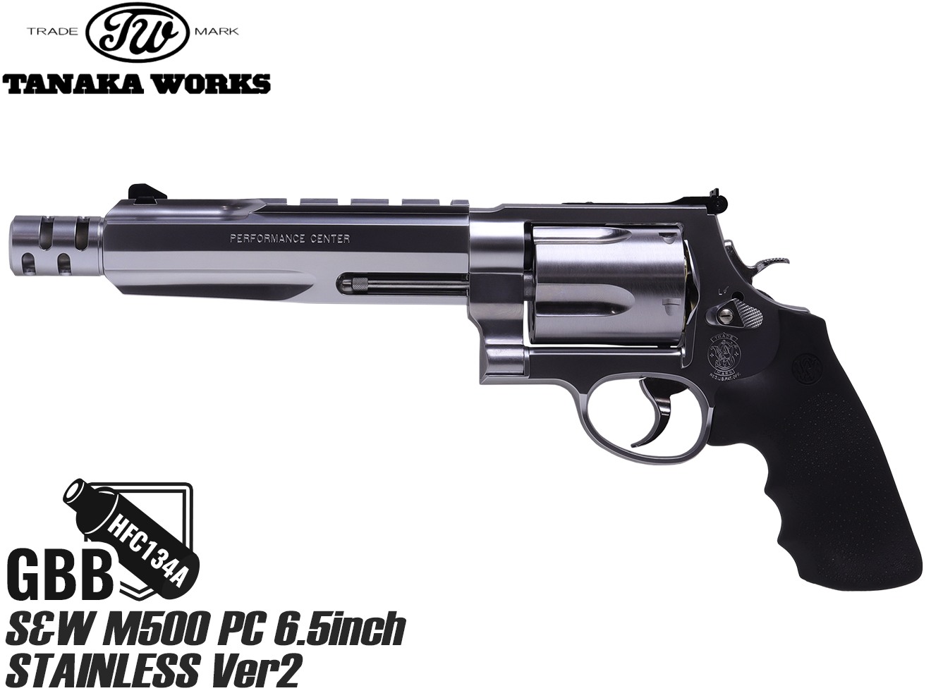 TNK-M500-SS-GG8V2 タナカワークス ガスガン S&W M500 8-3/8