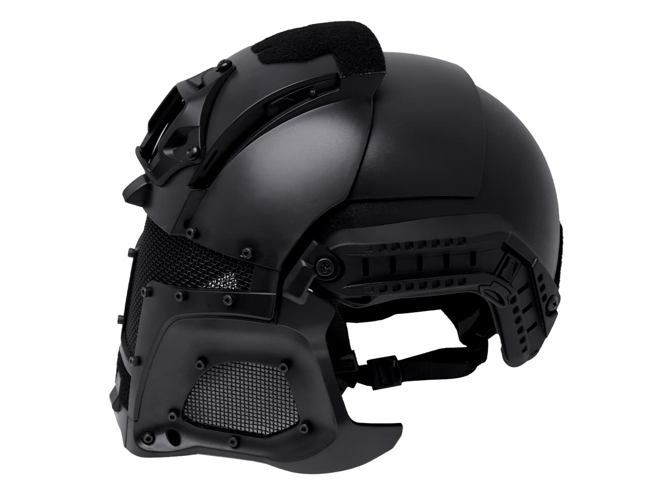 WoSporT アイアンウォーリアータイプ フルフェイスヘルメット ブラック WO-HLM-008B WoSporT アイアンウォーリアー ヘルメット : MILITARY