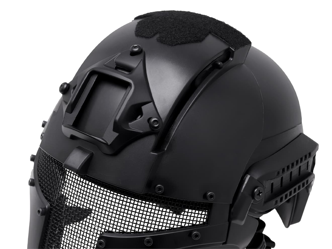 WoSporT アイアンウォーリアータイプ フルフェイスヘルメット ブラック WO-HLM-008B WoSporT アイアンウォーリアー ヘルメット : MILITARY