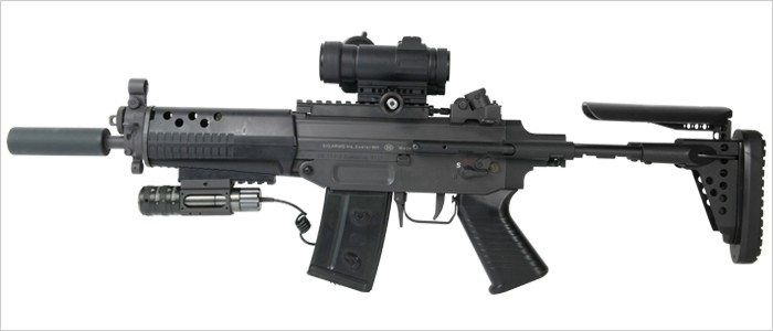 ライラクス F.FACTORY SIG552シールズ EBRタイプストック エアガン