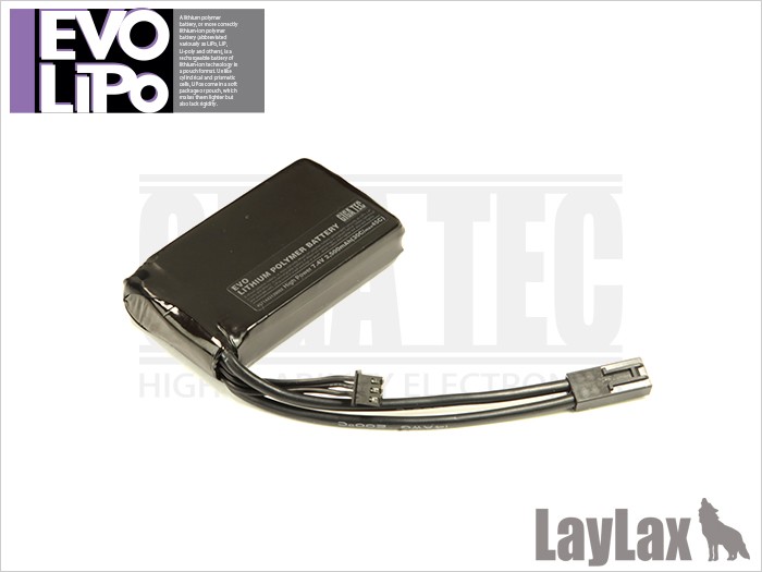 ライラクス GIGA TEC EVOリポバッテリー7.4V 東京マルイ AN／PEQ-16