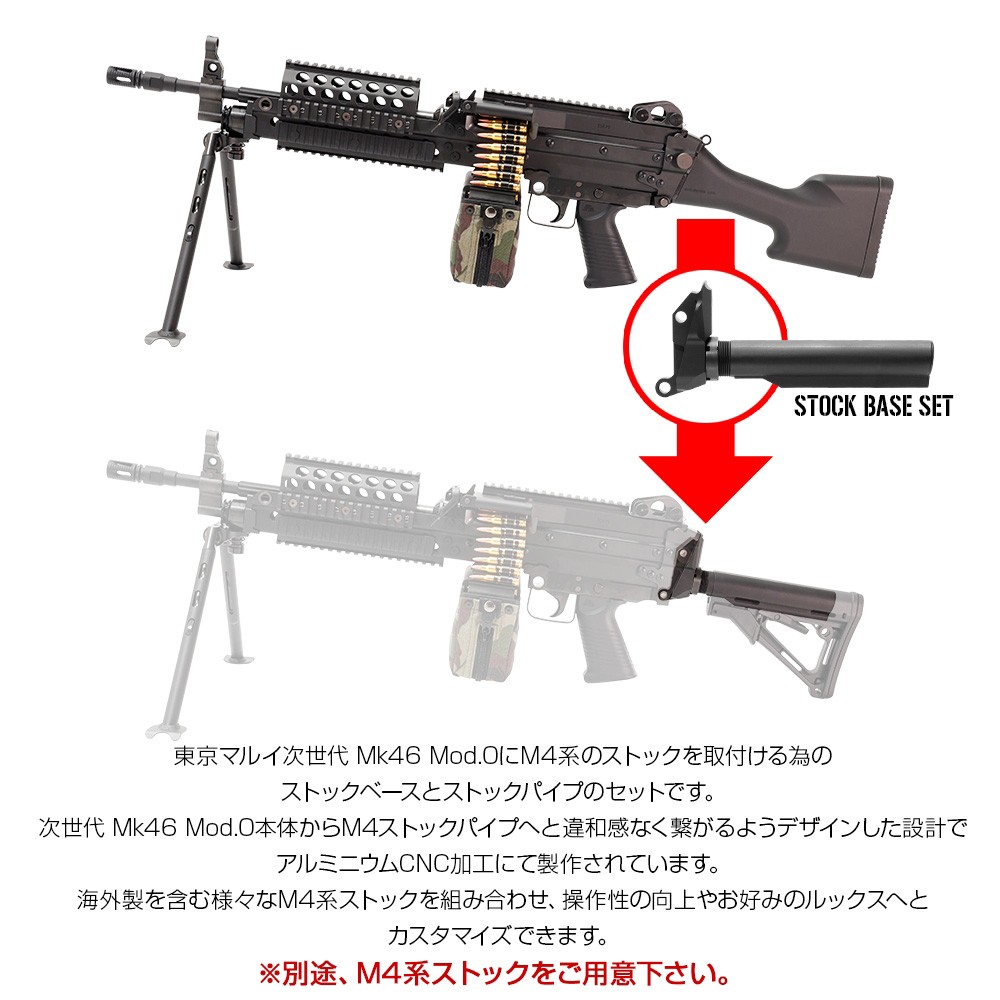 MK46 MOD.0 用ストックベースセット ライラクス F.FACTORY 東京マルイ Mk46ストックベースセット