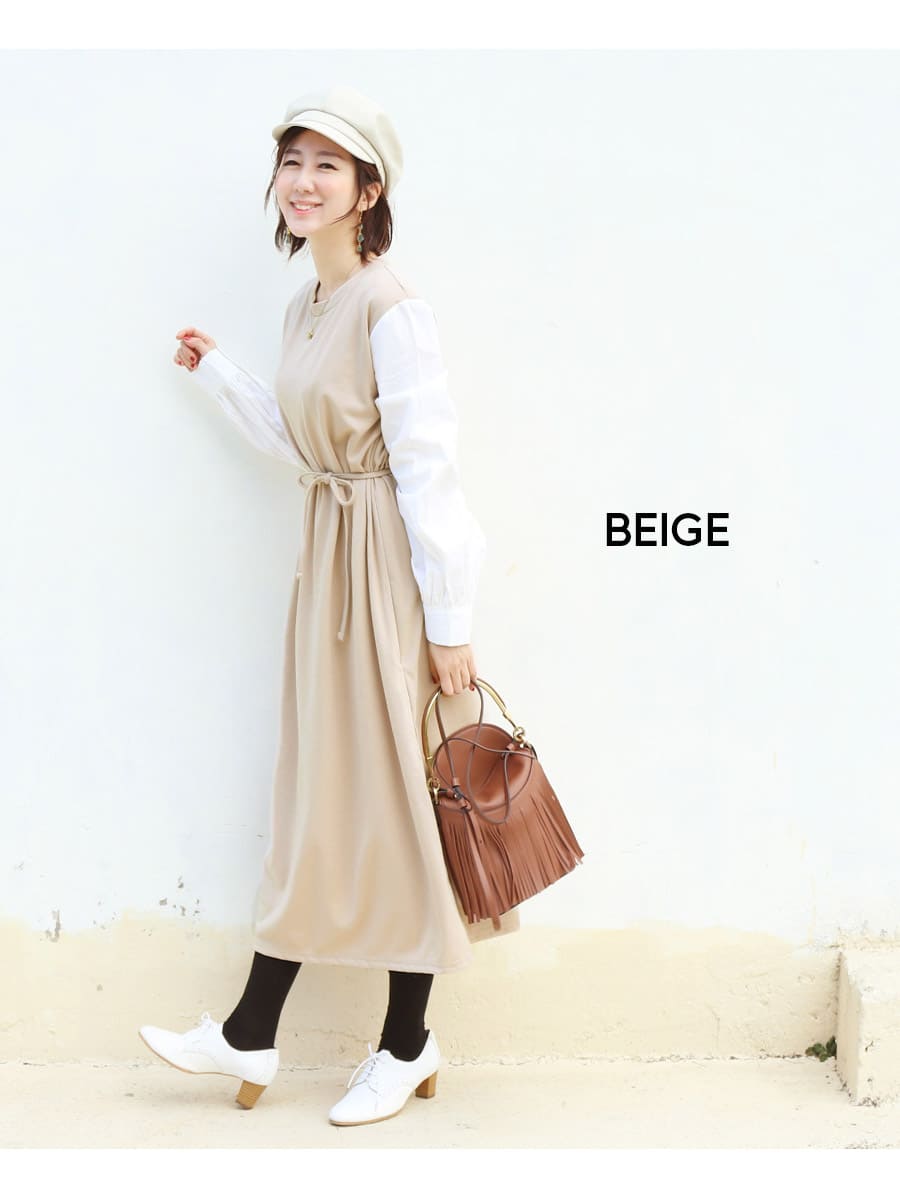 新品未使用☆マタニティ ワンピース☆MILK TEA サイズМ Milk tea マタニティ 服 授乳服 デイジー・5分袖ビスチェ風