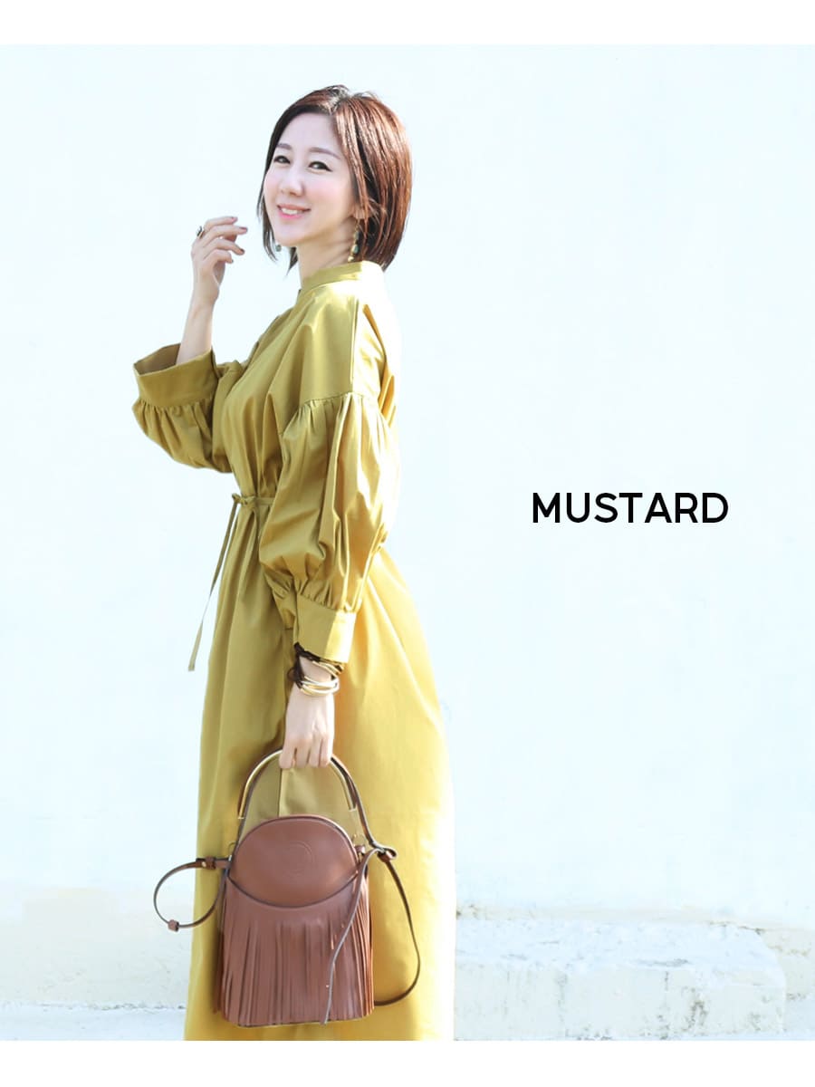 Milk tea マタニティ 服 授乳服 リンダ・パフスリーブコットン