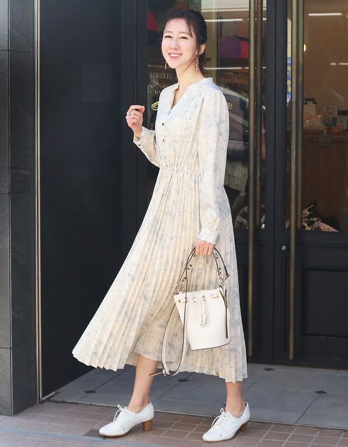 フローラ・広がる！美プリーツワンピース