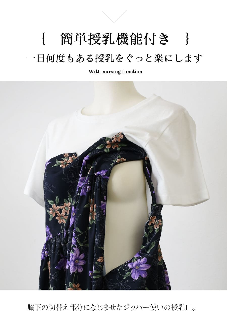 新品タグ付き★ WACOAL/マタニティ 総柄ワンピースM〜Ｌ 楽天市場】ワコール Wacoal マタニティカップ付きワンピース
