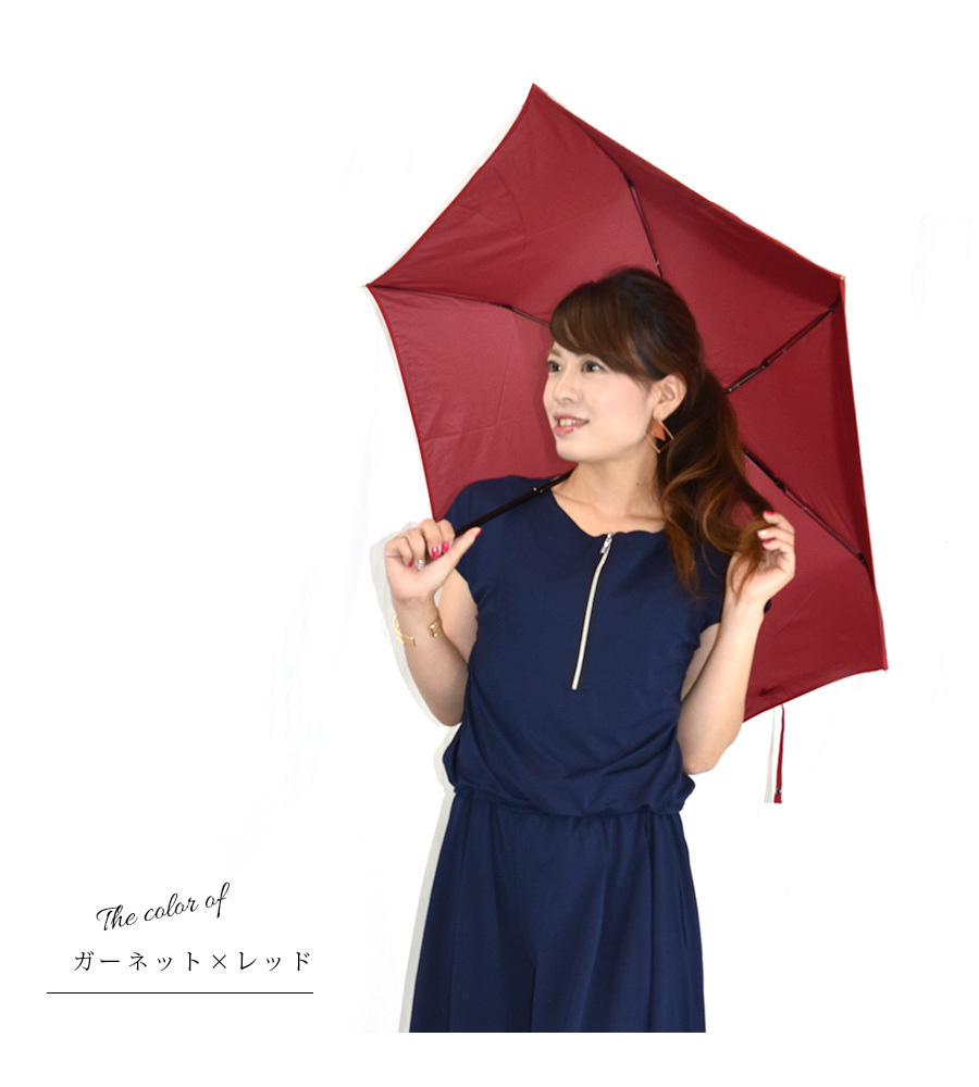 折りたたみ傘 Shizuku ナノ撥水加工 スタンダード折りたたみ傘 55cm