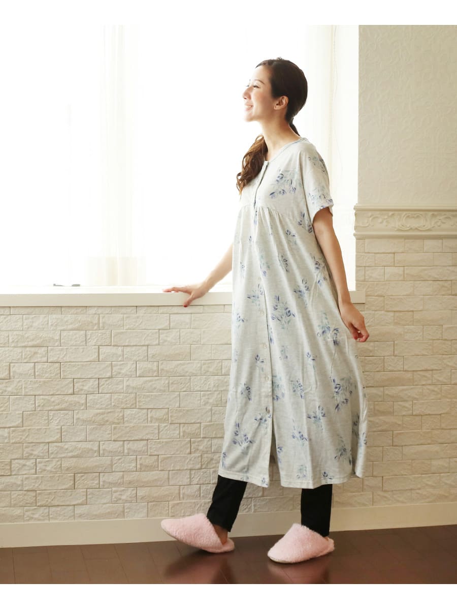 新品 半袖マタニティパジャマ 2着 M L milktea-mm_p070