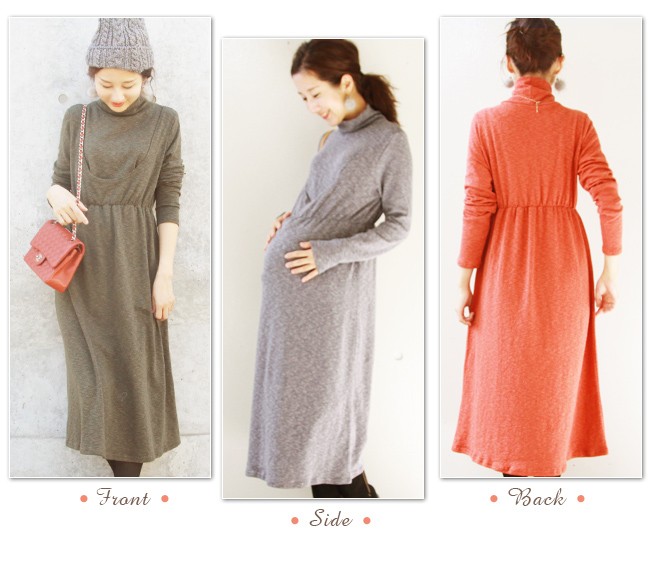 授乳服・マタニティ・ワンピース・タートル 楽天市場】「マラソンSALE」マタニティ ワンピース 2WAY