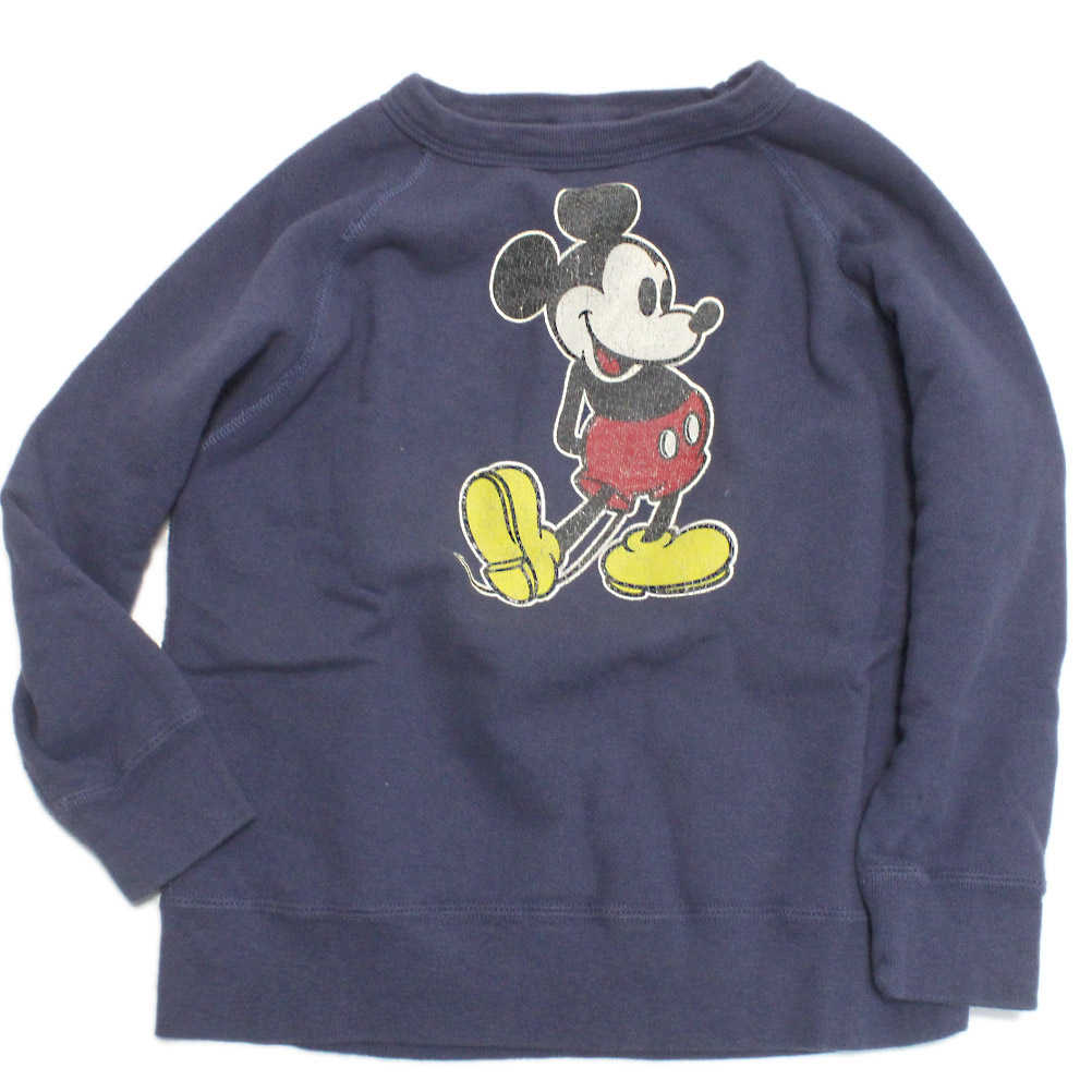 ★140 DENIM DUNGAREE Mickey USED加工 トレーナー DENIM DUNGAREE（デニムアンドダンガリー） セール 「50%OFF