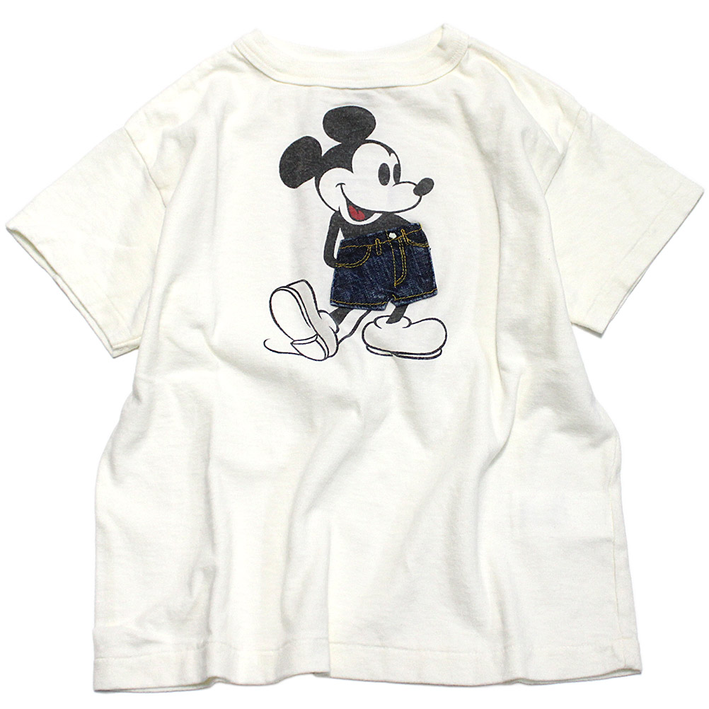 売れ筋商品|||DENIM DUNGAREE ビンテージ テンジク MICKEY Tee ミッキー Tシャツ 22521451 01 02 １W 白 24ONV オールドネイビー millibar_dem3738450-03-15000