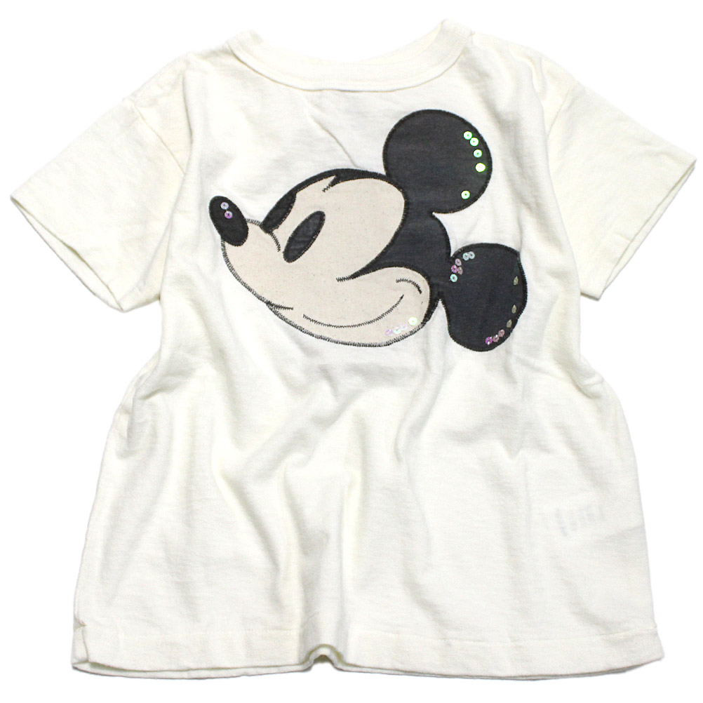 売れ筋商品|||DENIM DUNGAREE  MICKEY  FACE TEE ミッキー Tシャツ 22521455 01 02  15OR オレンジ DENIM DUNGAREE 半袖Tシャツ 