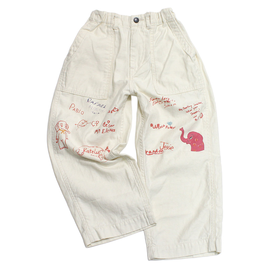 デニム＆ダンガリー DENIM DUNGAREE ラクガキロングパンツ 新品02 DENIM DUNGAREE（デニムアンドダンガリー） セール 「30%OFF」 ロング