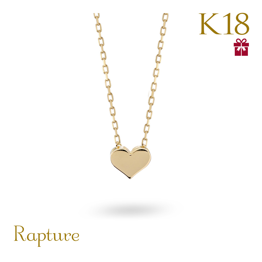 K18ゴールド ネックレス ハート レディース 18K 18金 イエロー ピンク ホワイト 40代 50代 30代 20代の画像
