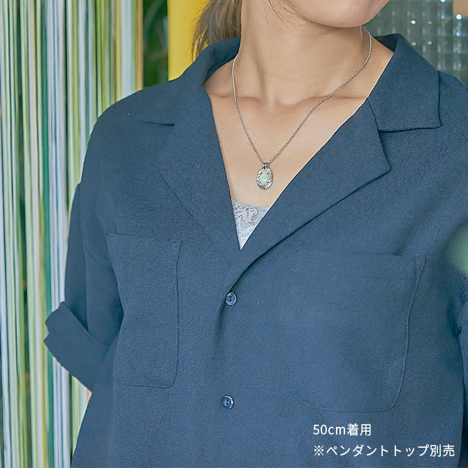ネックレス チェーン のみ ホワイトゴールド 長さ 40cm 45cm 50cm 55cm 60cm K10 10金 レディース メンズ アズキ 小豆 太さ1.5mmの画像