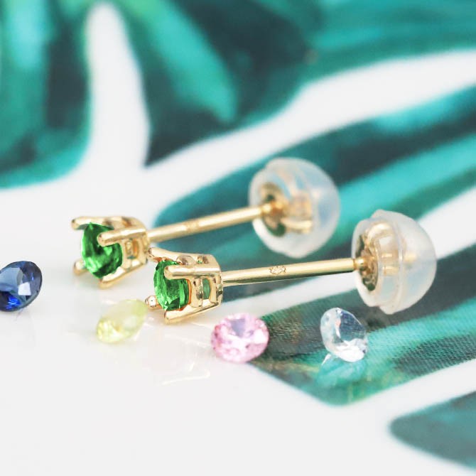 サファイア & ルビー ダングル ピアス ハワイ BellaAnela #635 サファイア & ルビー ダングル ピアス ハワイ BellaAnela #635