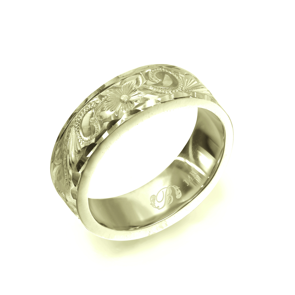 �n���C�A���W���G���[ �I�[�_�[���C�h �����O �w�� �����O ��6mm ����2mm �t���b�g 14K�O���[���S�[���h �X�N���[�� �_�C�������h�J�b�g GF6A-C20
