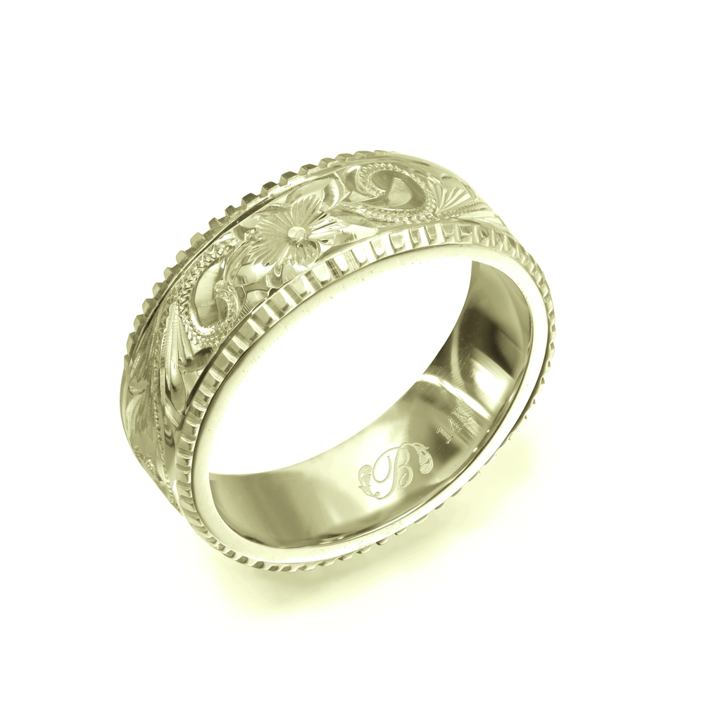 �n���C�A���W���G���[ �I�[�_�[���C�h �����O �w�� �����O ��6mm ����1.5mm �t���b�g 14K�O���[���S�[���h �X�N���[�� �R�C���G�b�W GF6A-D15