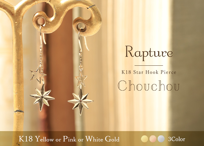ハワイアンジュエリー 【Chouchou/シュシュ】18Kゴールド 2スター