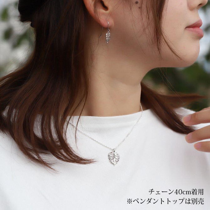 ネックレス チェーン のみ 長さ 40cm 45cm 50cm シルバー925 4面カットあずき 小豆 レディース メンズ 太さ1.6mm ハワイアンジュエリー SCL50-4C 関連画像2